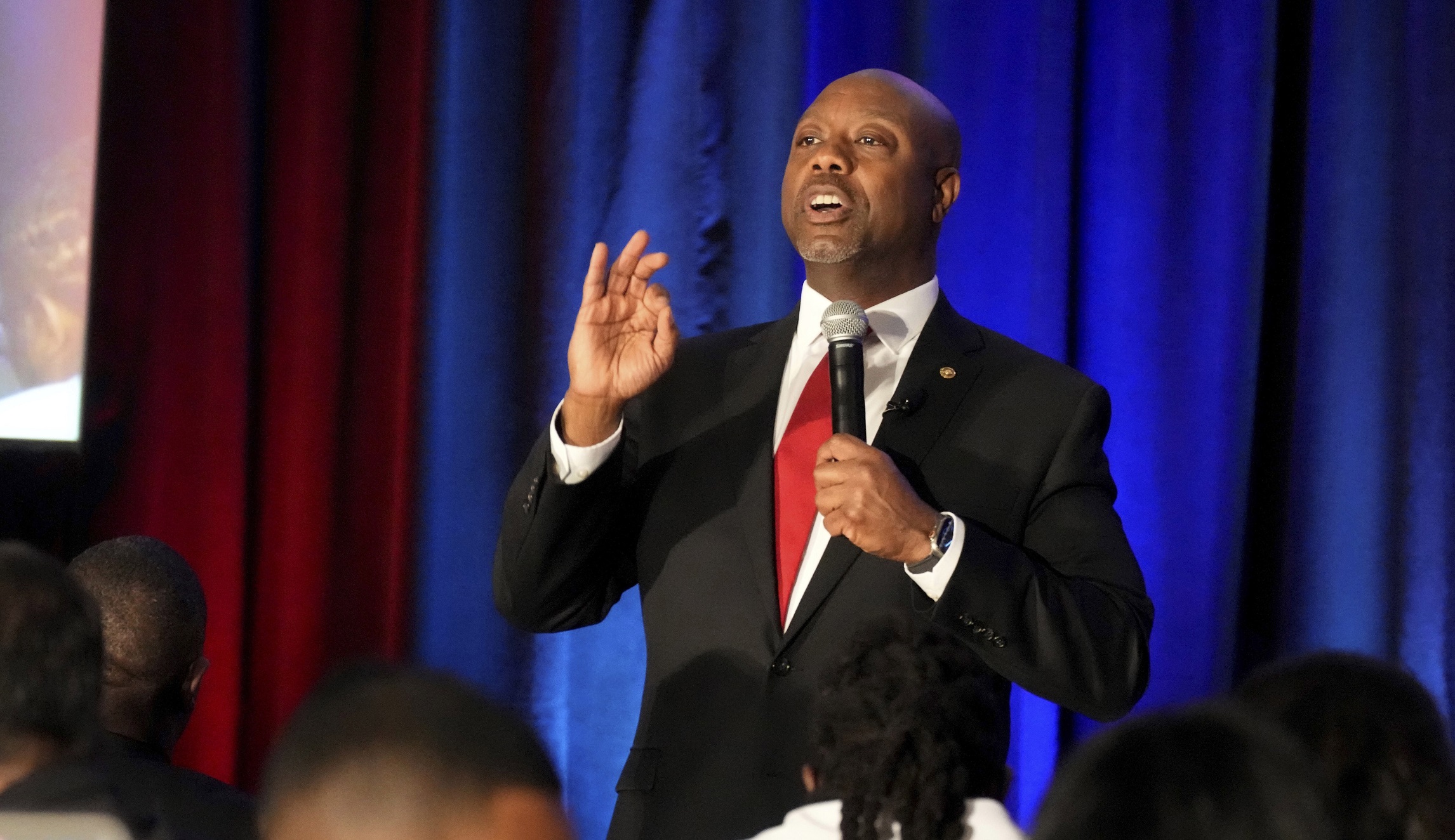 Tim Scott isn’t a presidential candidate yet — but in Iowa, he dazzled