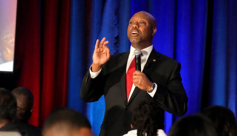 Tim Scott isn’t a presidential candidate yet — but in Iowa, he dazzled
