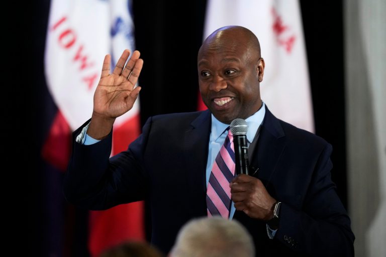 Tim Scott calls for ‘common ground’ conservatism in campaign-style trip to Iowa