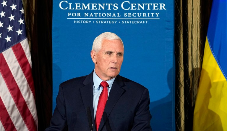 Mike Pence shows political courage by supporting Ukraine