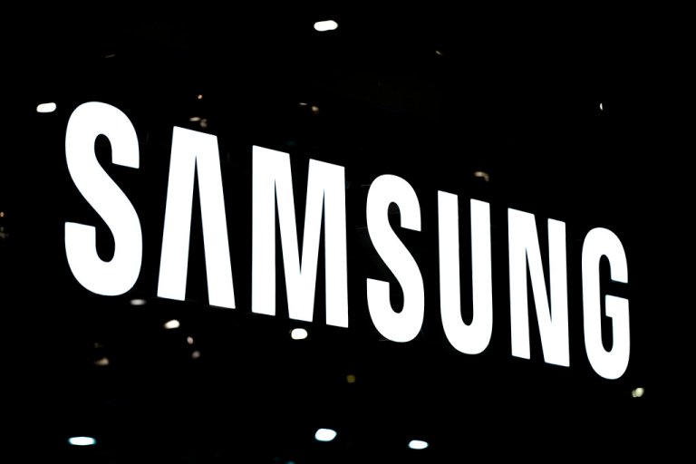 Samsung logo in the Mobile World Congress 2023 in Barcelona, Spain. Samsung is looking to add new semiconductor factories in South Korea. (AP Photo/Joan Mateu Parra)
