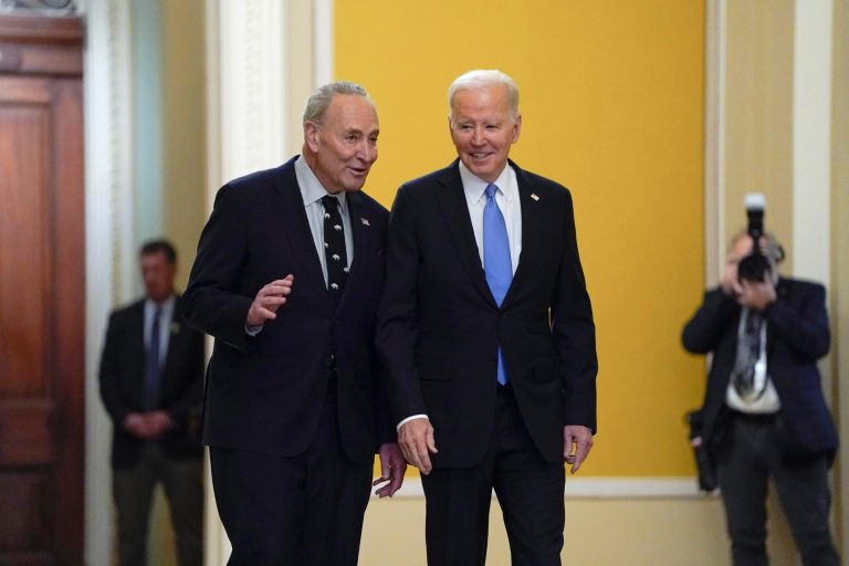 Biden and Senate Democrats plot 2024 strategy at caucus lunch