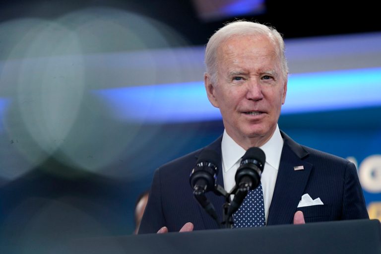 President Joe Biden announces his administration's plans to eliminate junk fees for consumers, Oct. 26, 2022, in the South Court Auditorium on the White House campus in Washington. 