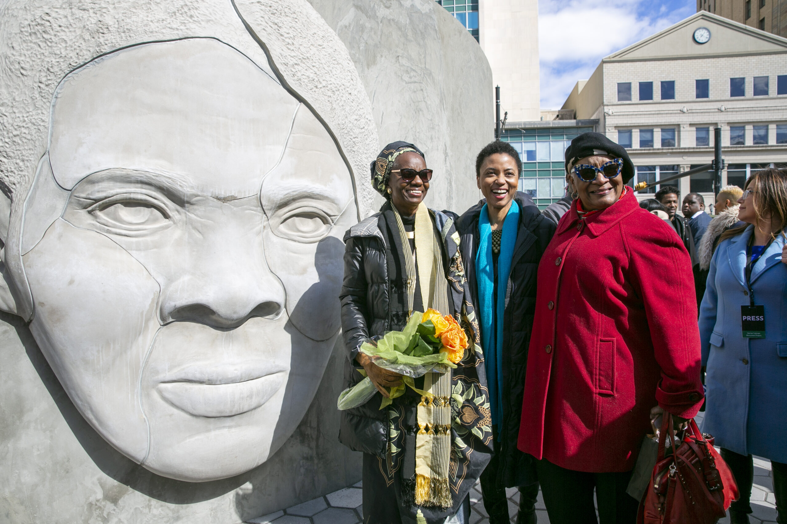 Monument of Harriet Tubman replaces Columbus statue in New Jersey