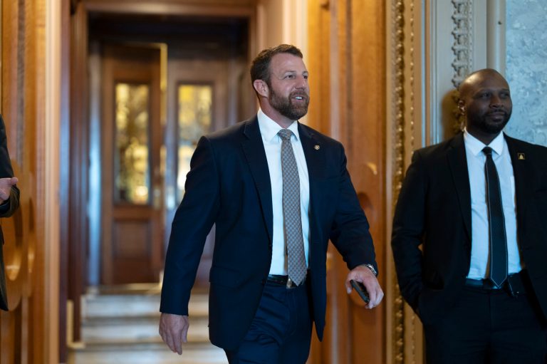 Sen. Markwayne Mullin, R-Okla., Wednesday, March 15, 2023.  (AP Photo/J. Scott Applewhite)