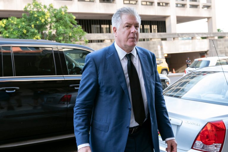Attorney M. Evan Corcoran arrives at federal court in Washington, July 22, 2022. Federal prosecutors investigating the mishandling of classified documents at former President Donald Trump's Florida estate will be able to again question Corcoran, a Trump lawyer, before a grand jury, a judge has ruled in a sealed order. 