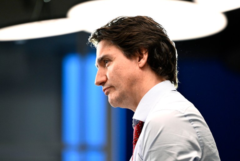 Canadian Prime Minister Justin Trudeau speaks during a town hall session in Ottawa, Ontario, on Monday, March 20, 2023.
