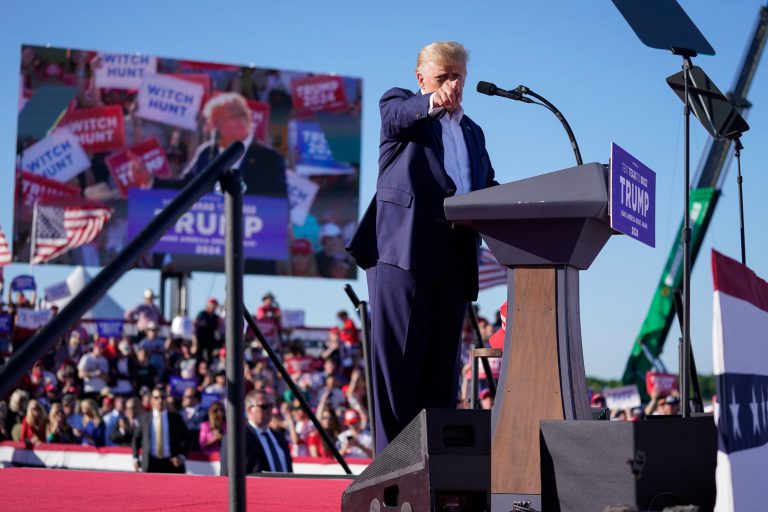 Trump rips into DeSantis’s dwindling poll numbers as 2024 feud escalates