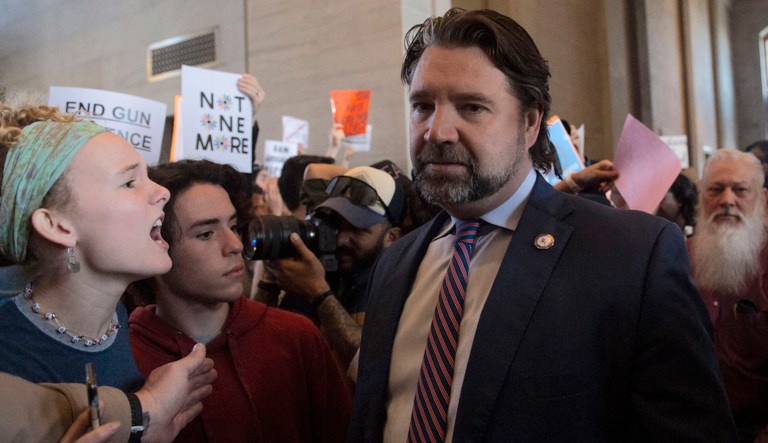 Nashville shooting: Hundreds protest at Tennessee State Capitol after Covenant School killings