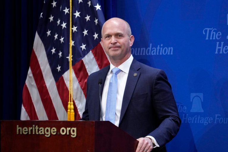 Heritage Foundation head defends think tank’s Reaganite credentials on Ukraine aid