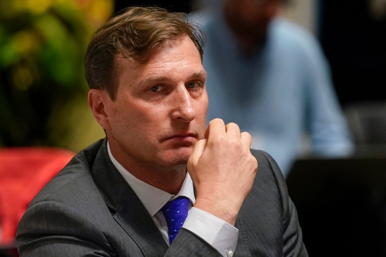 Rep. Dan Goldman, R-N.Y., attends a House Judiciary Committee Field Hearing, Monday, April 17, 2023, in New York. (AP Photo/John Minchillo)