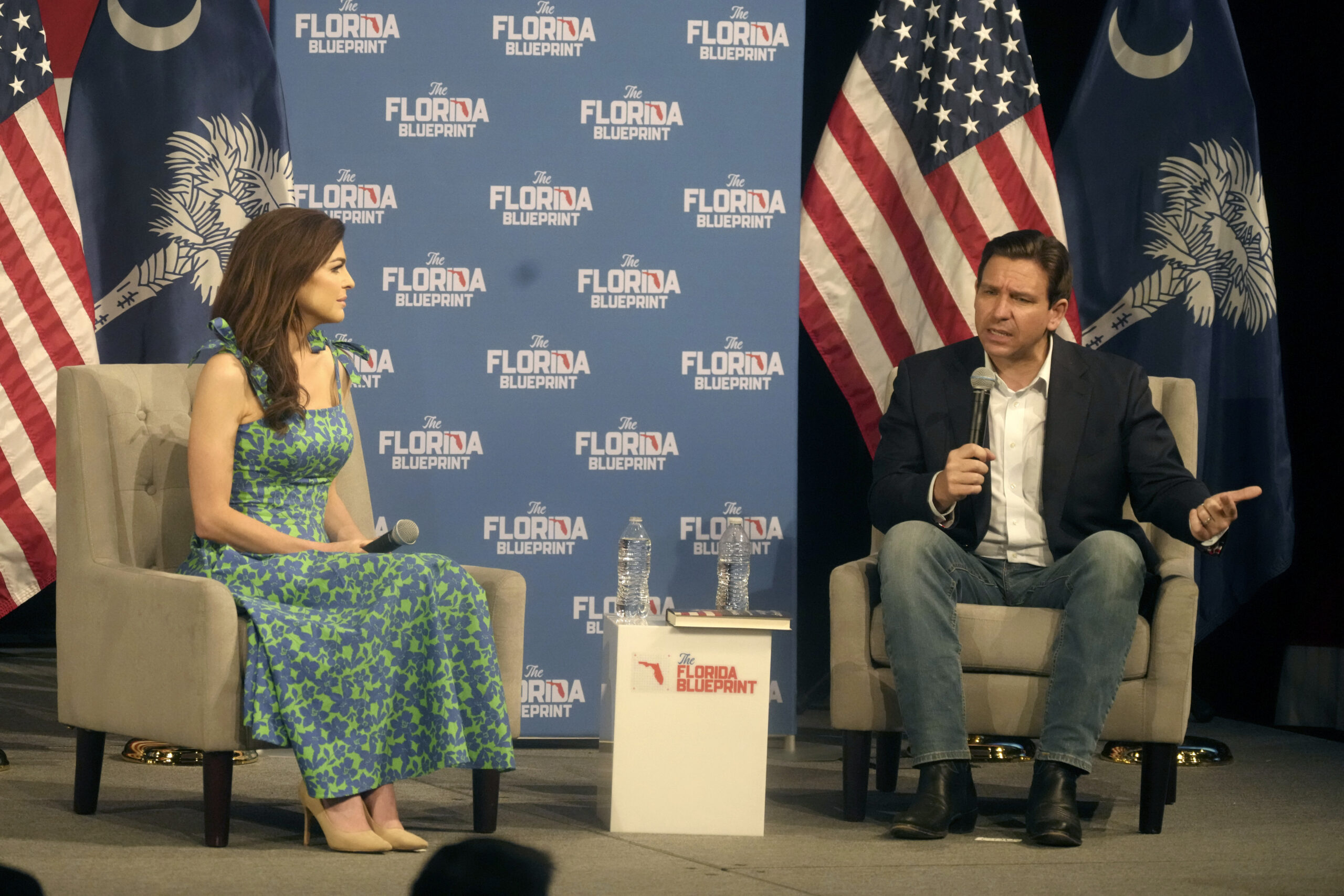 Ron DeSantis touts Florida record in South Carolina speech with wife