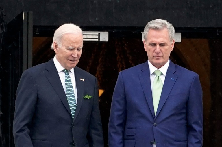 The White House harshly critiqued House Speaker Kevin McCarthy's amendments to his 218-page debt limit package Wednesday morning.
