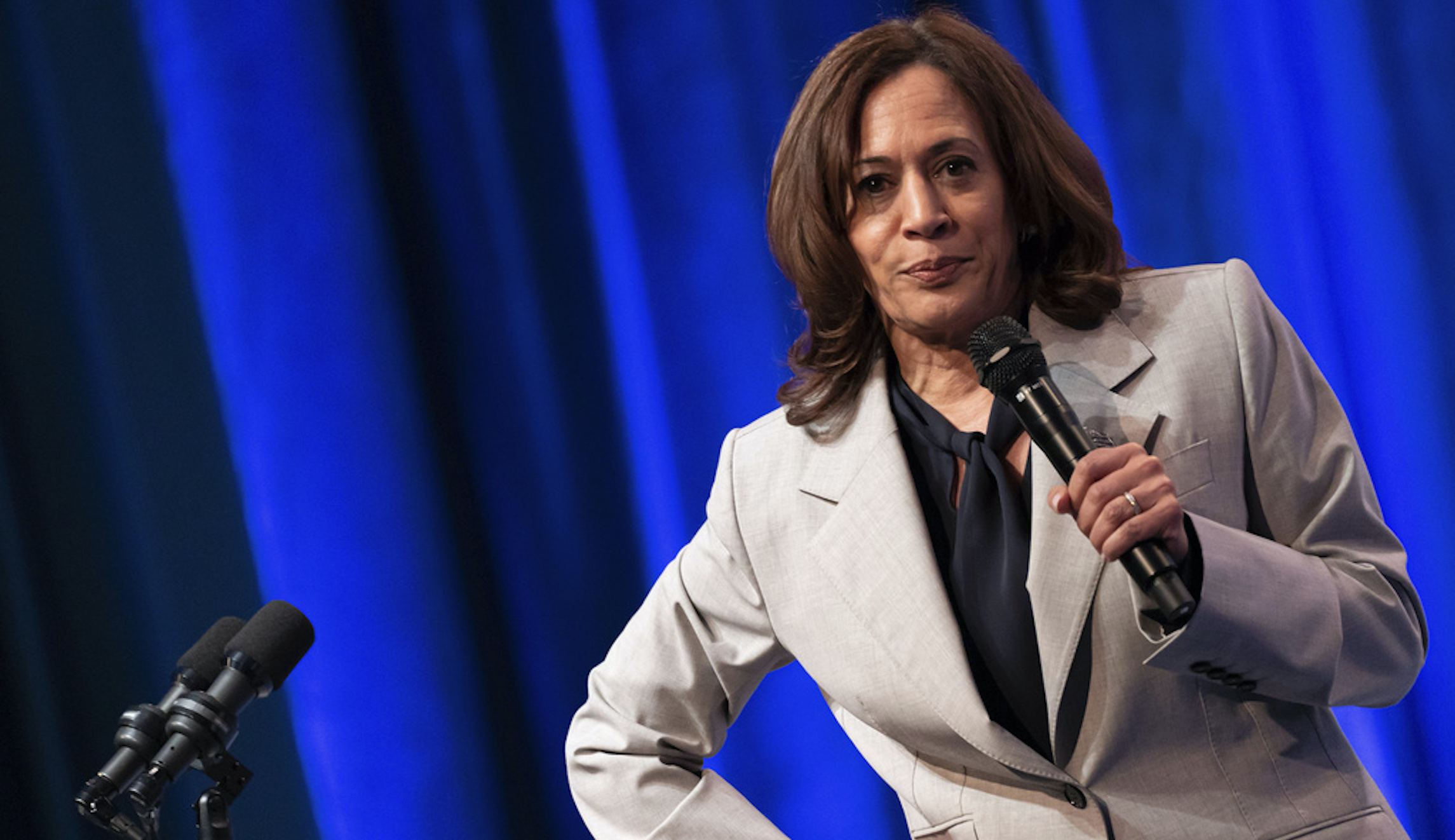 Kamala Harris says issue of immigration ‘falls squarely’ within responsibility of Congress