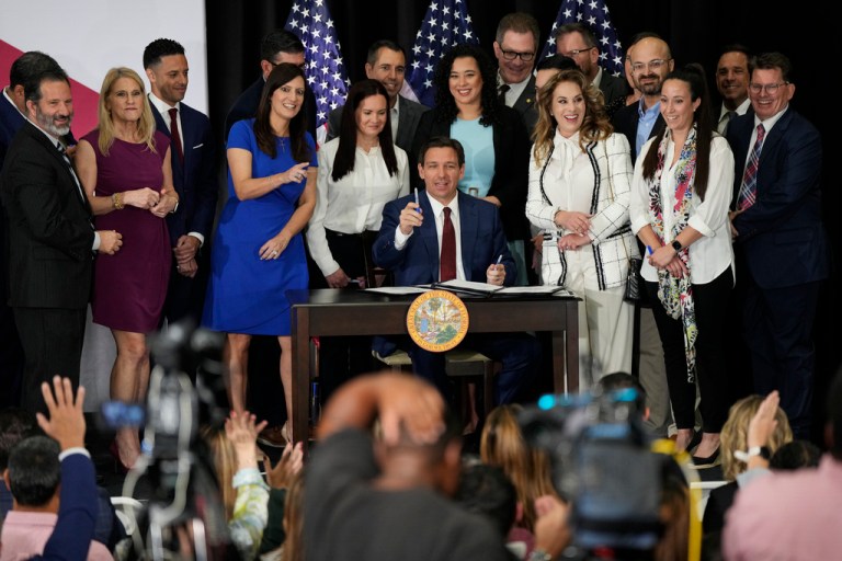 DeSantis signs $1 billion teacher pay increase and makes school board races partisan