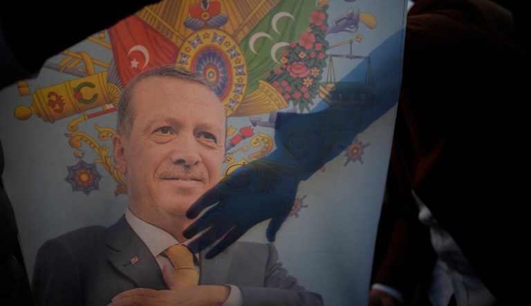 Supporters of the President Recep Tayyip Erdogan celebrate in Istanbul, Turkey, Sunday, May 28, 2023. Turkish President Recep Tayyip Erdogan has dissipated a challenge by an opponent who sought to reverse his increasingly authoritarian leanings, securing five more years to oversee the country at the crossroads of Europe and Asia that plays a key role in NATO.