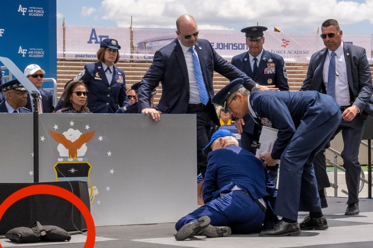 Biden falls flat at Air Force Academy graduation ceremony