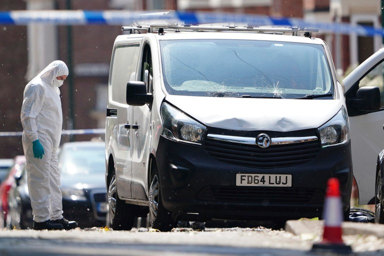 Nottingham stabbing: Van used to hit pedestrians belonged to a victim, police say