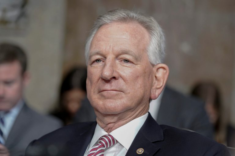 FILE - A new poll shows that 45% of Alabama voters support Sen. Tommy Tuberville's (R-AL) hold on military promotions in protest of the Pentagon's abortion policy. (AP Photo/Mariam Zuhaib, File)