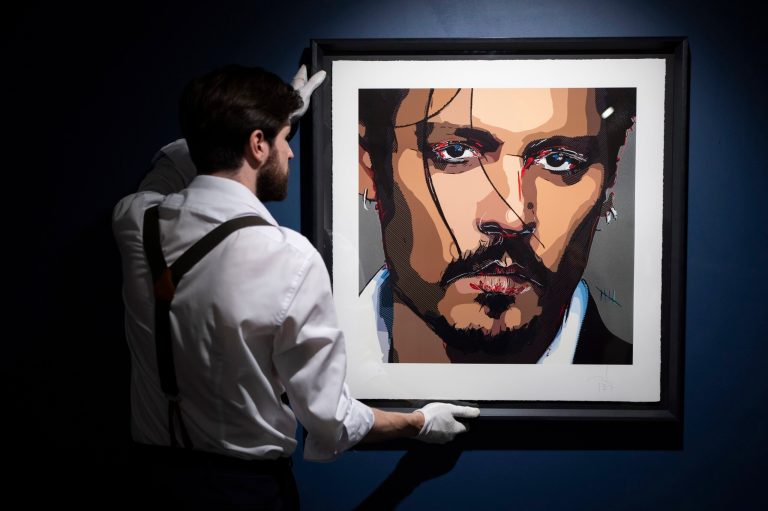 Johnny Depp self-portrait created during ‘challenging period’ up for sale