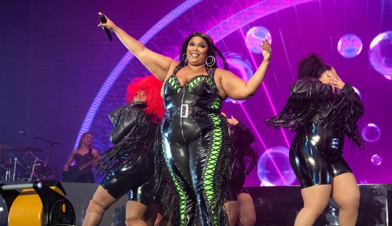 Lizzo performs at the BottleRock Napa Valley Music Festival on May 27, 2023, in Napa, Calif. Lizzo has been sued by three former dancers who accuse the Grammy winner of sexual harassment and allege the singer and her production company created a hostile work environment. The civil lawsuit filed Tuesday, Aug. 1, 2023, in Los Angeles County Superior Court claims Lizzo pressured one of the dancers to engage with nude performers at a club in Amsterdam and shamed another dancer for her weight gain before firing her.