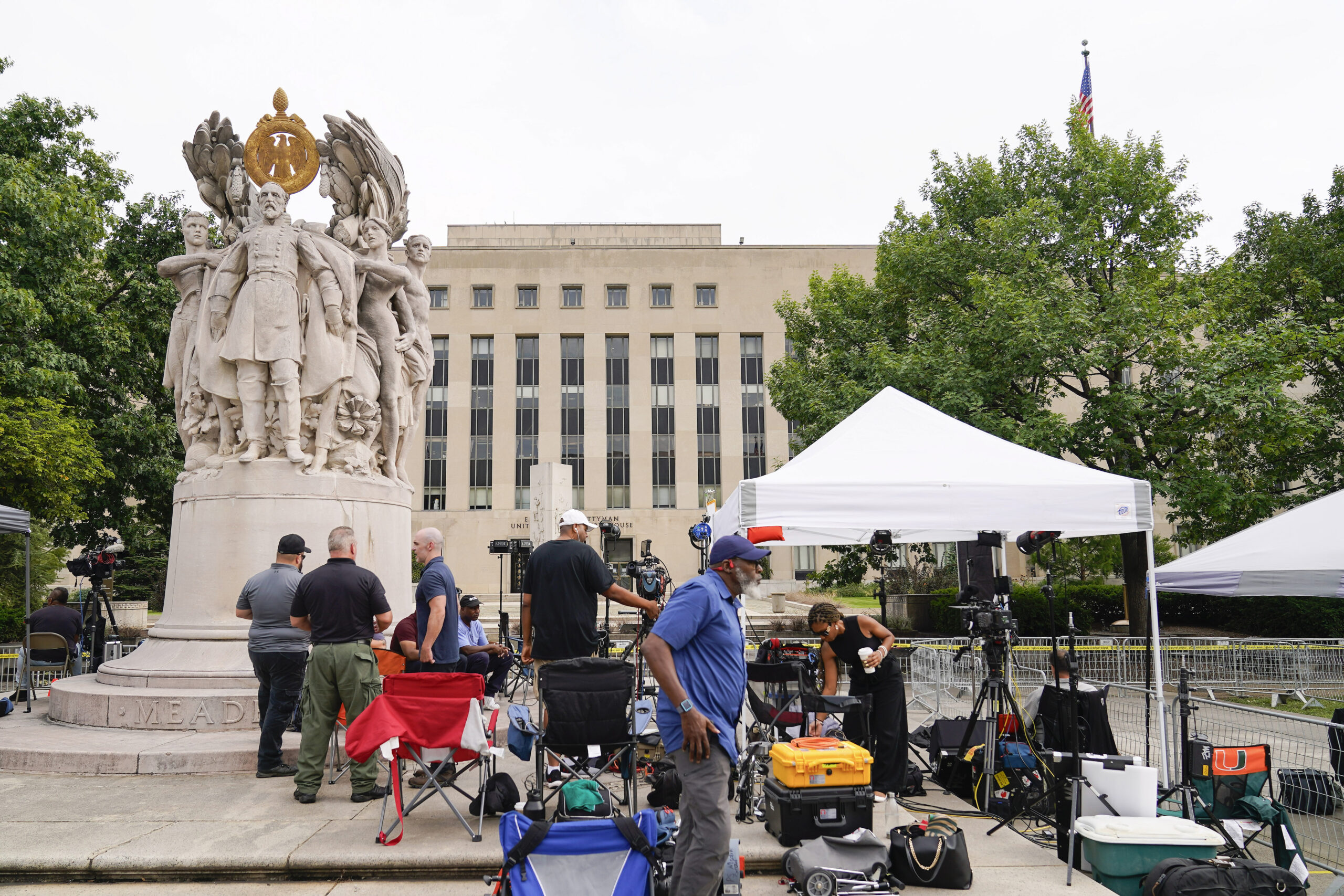 Donald Trump indicted: Third court date attracts massive media presence but only handful of supporters