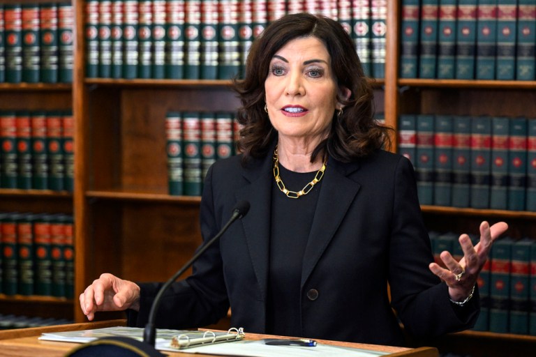 Kathy Hochul approval rating drops as majority of New Yorkers believe immigrant influx is a serious issue: Poll