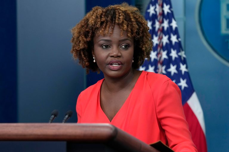 White House press secretary Karine Jean-Pierre