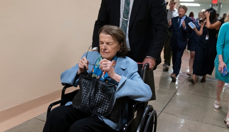 Sen. Dianne Feinstein, D-Calif., heads to a vote on Capitol Hill, Wednesday, Sept. 6, 2023 in Washington.