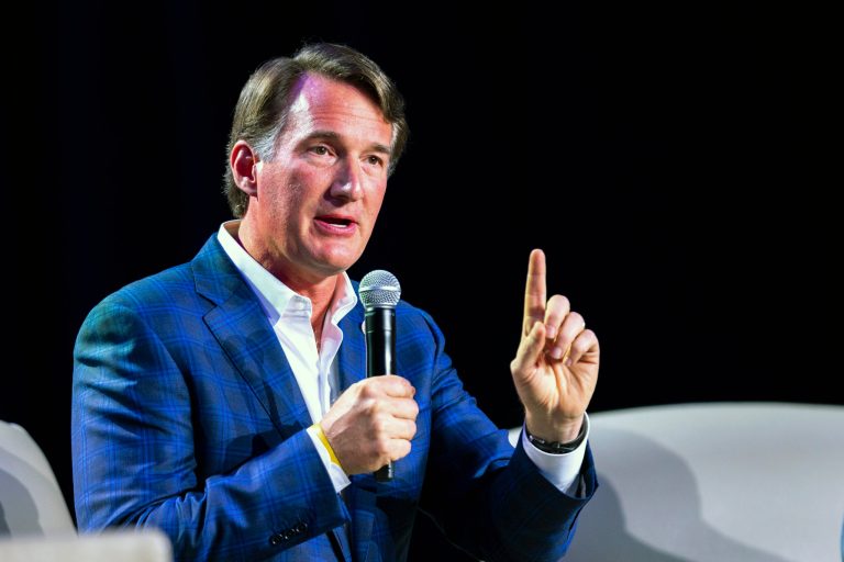 Gov. Glenn Youngkin (R-VA) speaks at the Gathering conservative political conference in the Buckhead area of Atlanta, Aug. 19, 2023. 