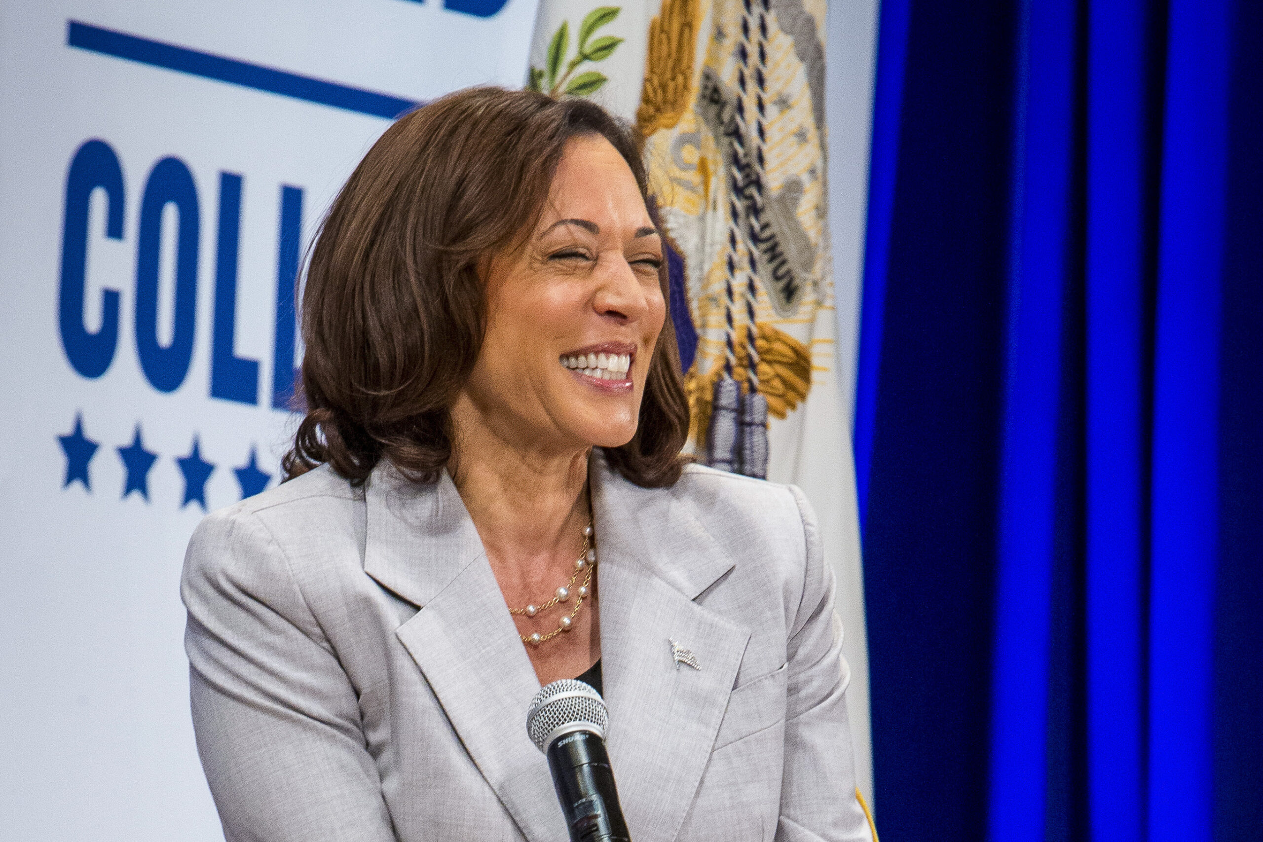 Kamala Harris walks out to ‘Hail to the Chief’ in apparent mistake at college rally