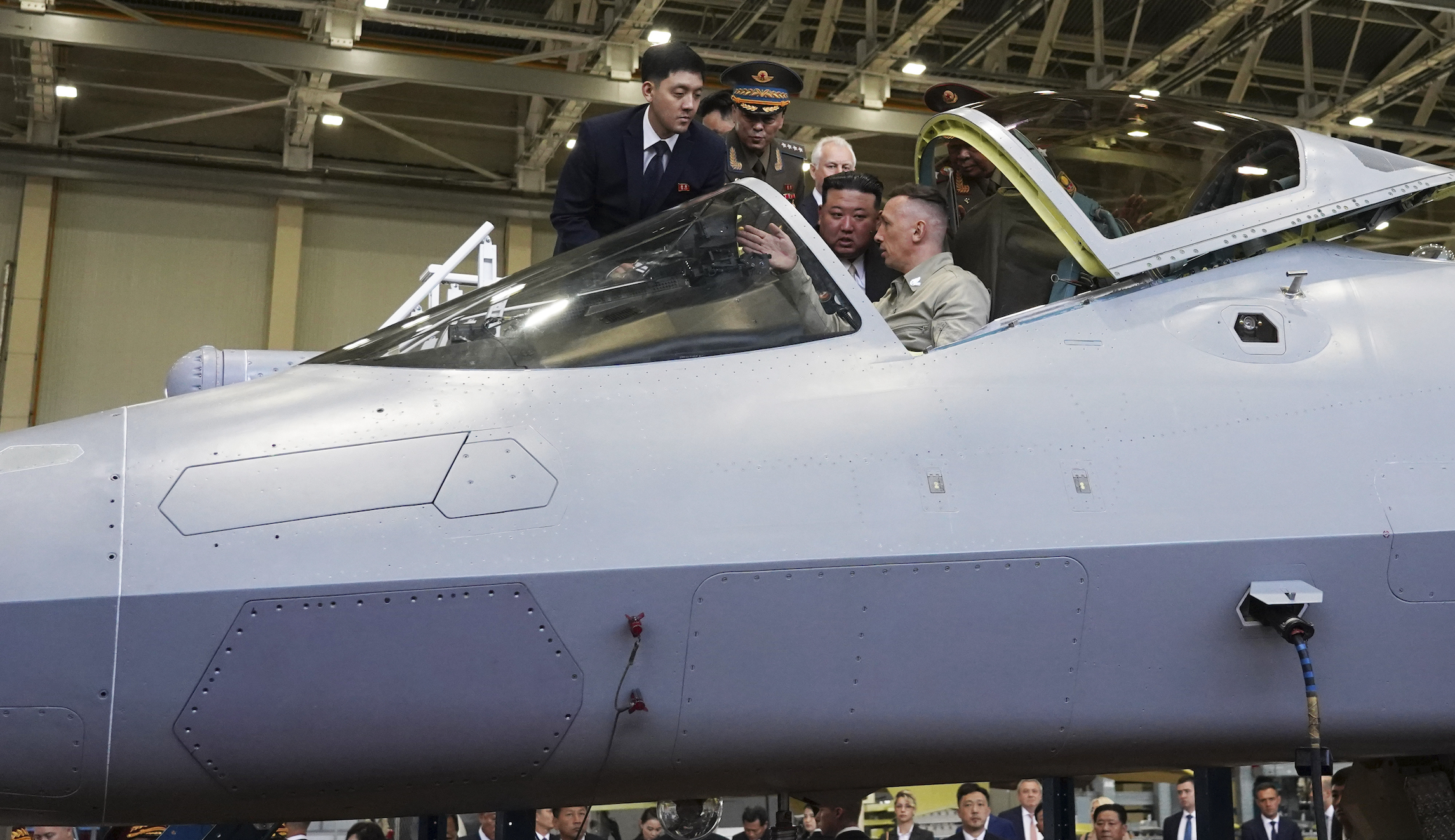 Kim Jong Un visits Russian fighter jet factory as trip continues