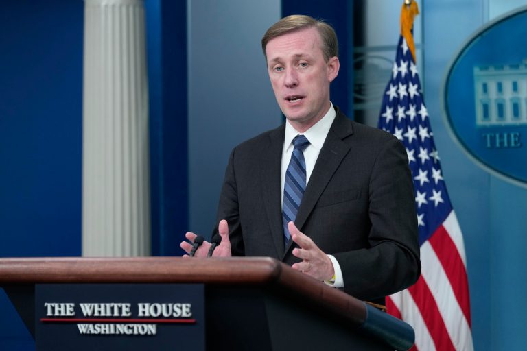 White House national security adviser Jake Sullivan speaks during the daily briefing at the White House in Washington, Friday, Sept. 15, 2023. Sullivan met in Malta over the past two days with Chinese Foreign Minister Wang Yi, the Maltese government said Sunday, Sept. 17, in a statement.