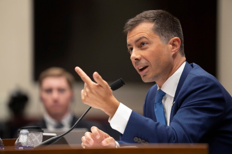 Transportation Secretary Pete Buttigieg.
