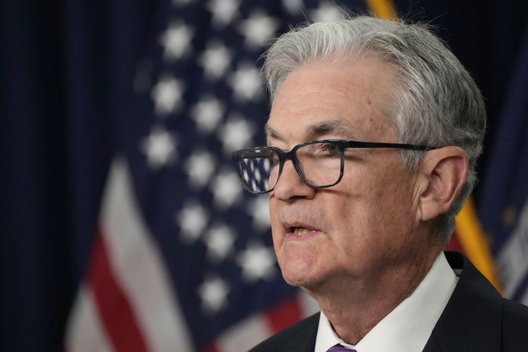 Federal Reserve Chairman Jerome Powell speaks during a news conference following the Federal Open Market Committee meeting, Wednesday, Sept. 20, 2023, in Washington.