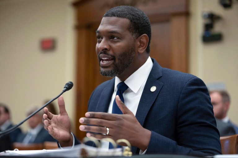 Environmental Protection Agency Administrator Michael Regan appears before the House Committee on Science, Space, and Technology on Capitol Hill, Wednesday, Sept. 27, 2023 in Washington. 