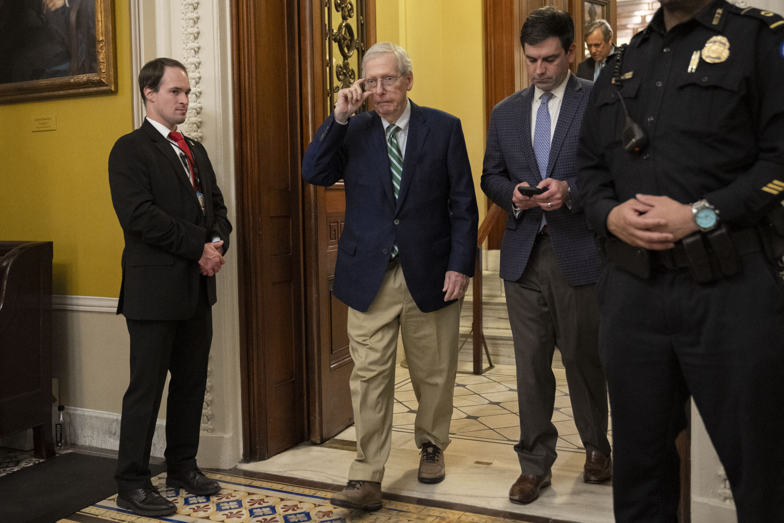 Senate leaders seek to revive Ukraine aid left out of shutdown-averting spending bill