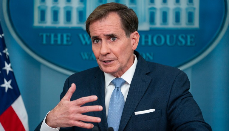 National Security Council spokesman John Kirby speaks during a press briefing at the White House, Tuesday, Oct. 3, 2023, in Washington.