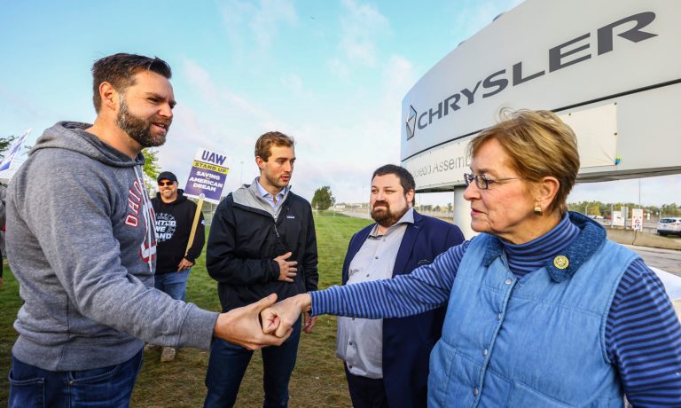 JD Vance gets cold reception from Ohio lawmaker during UAW picket line visit
