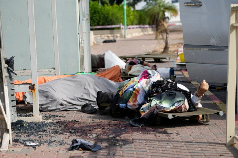 Israeli military confirms Hamas holding soldiers and civilians hostage following surprise attack