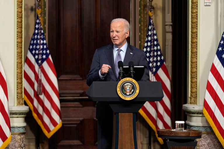 President Joe Biden celebrated the September consumer price index Thursday, highlighting core inflation falling to its lowest level since September of 2021.