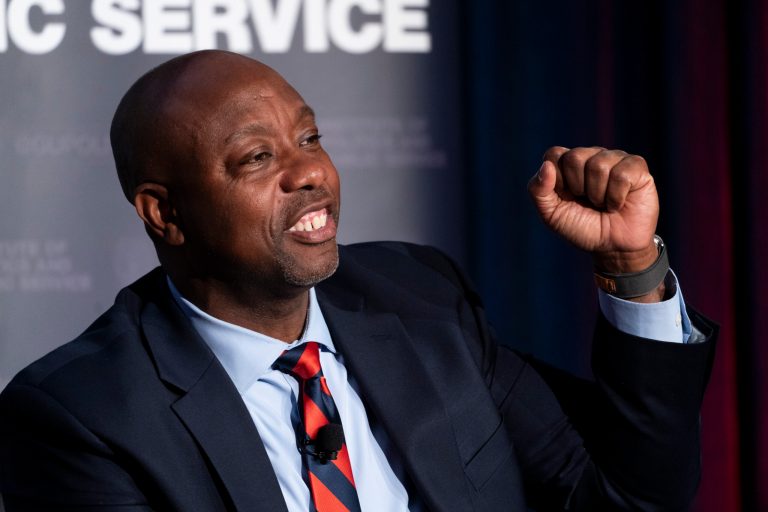 Tim Scott comes out against US accepting Gaza refugees