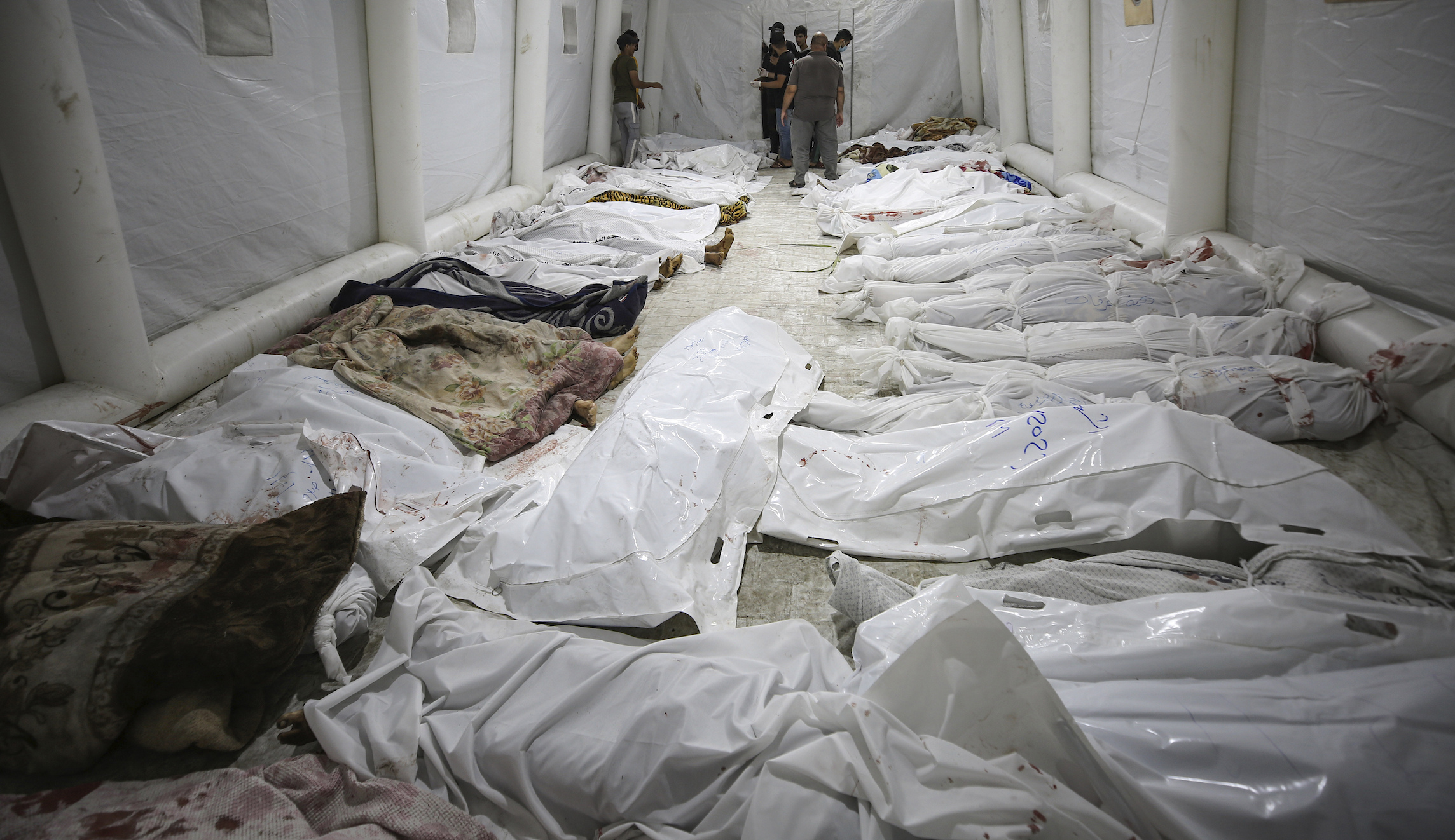 Israel war: Hundreds killed in Gaza hospital strike as both sides point fingers at one another