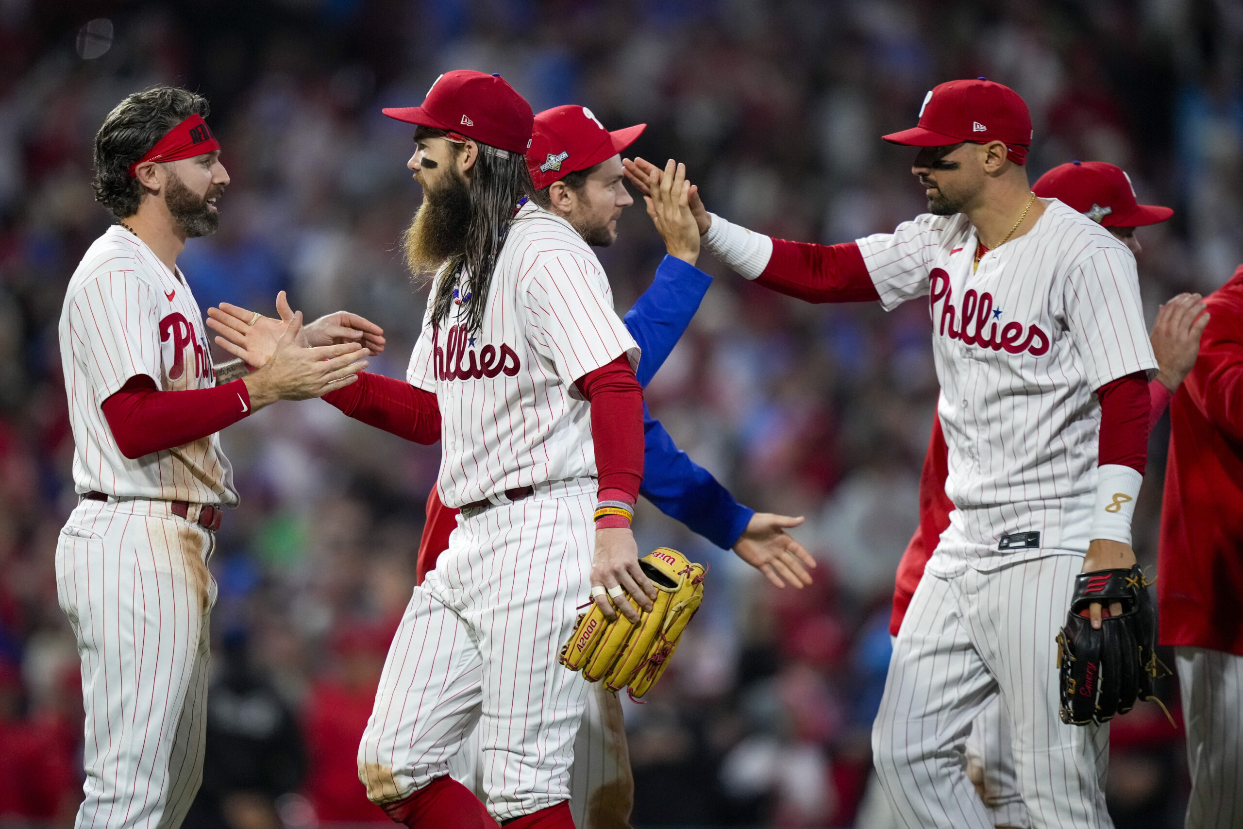 Philadelphia Phillies honor police officers during NLDS and NLCS playoff games