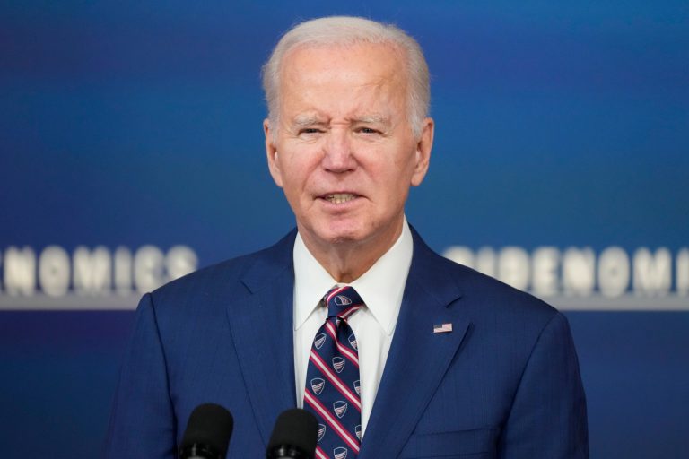 President Joe Biden speaks during an event on the economy from the South Court Auditorium of the Eisenhower Executive Office Building on the White House complex, Monday, Oct. 23, 2023.
