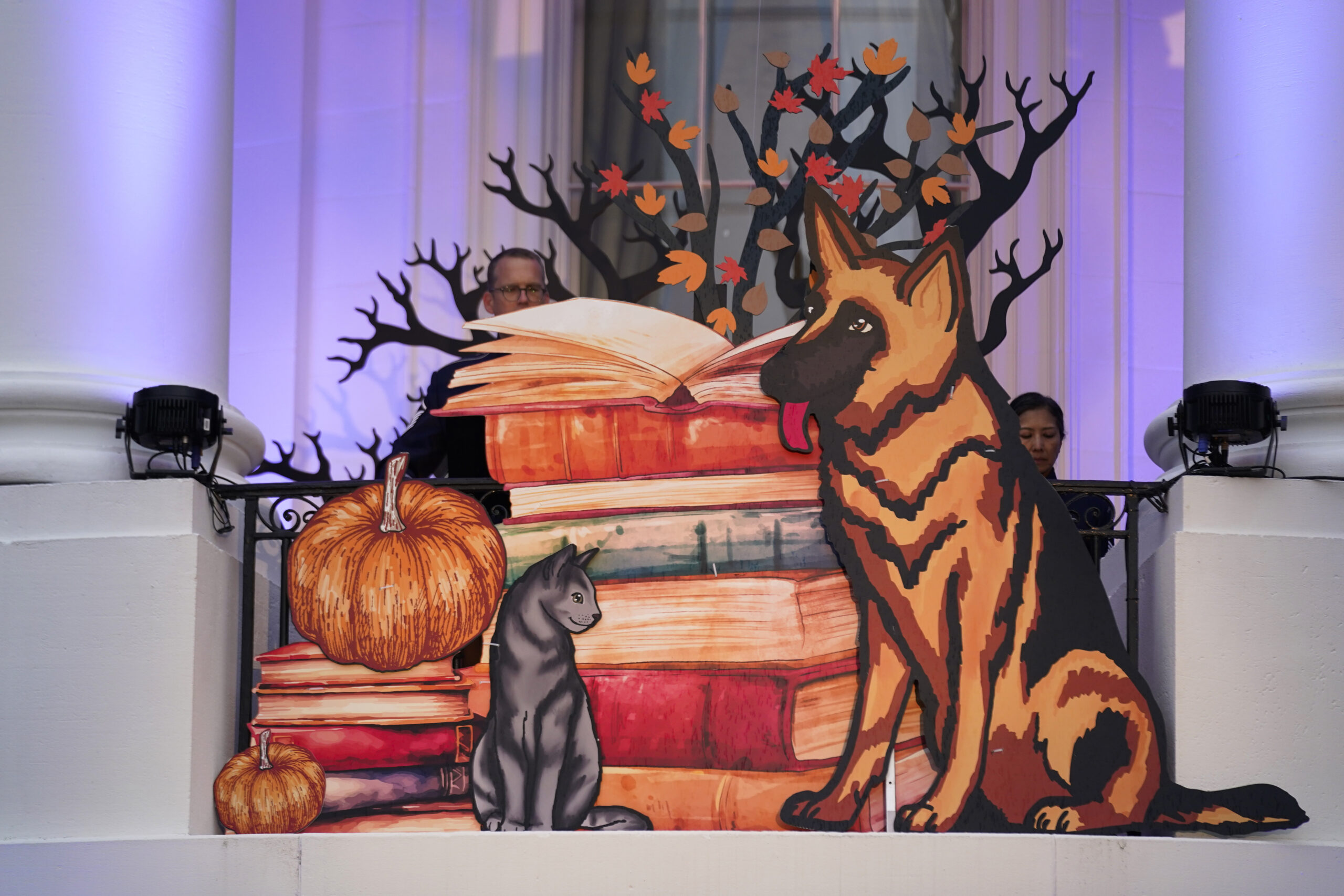 First dog Commander and first cat Willow featured at the Biden Halloween celebration