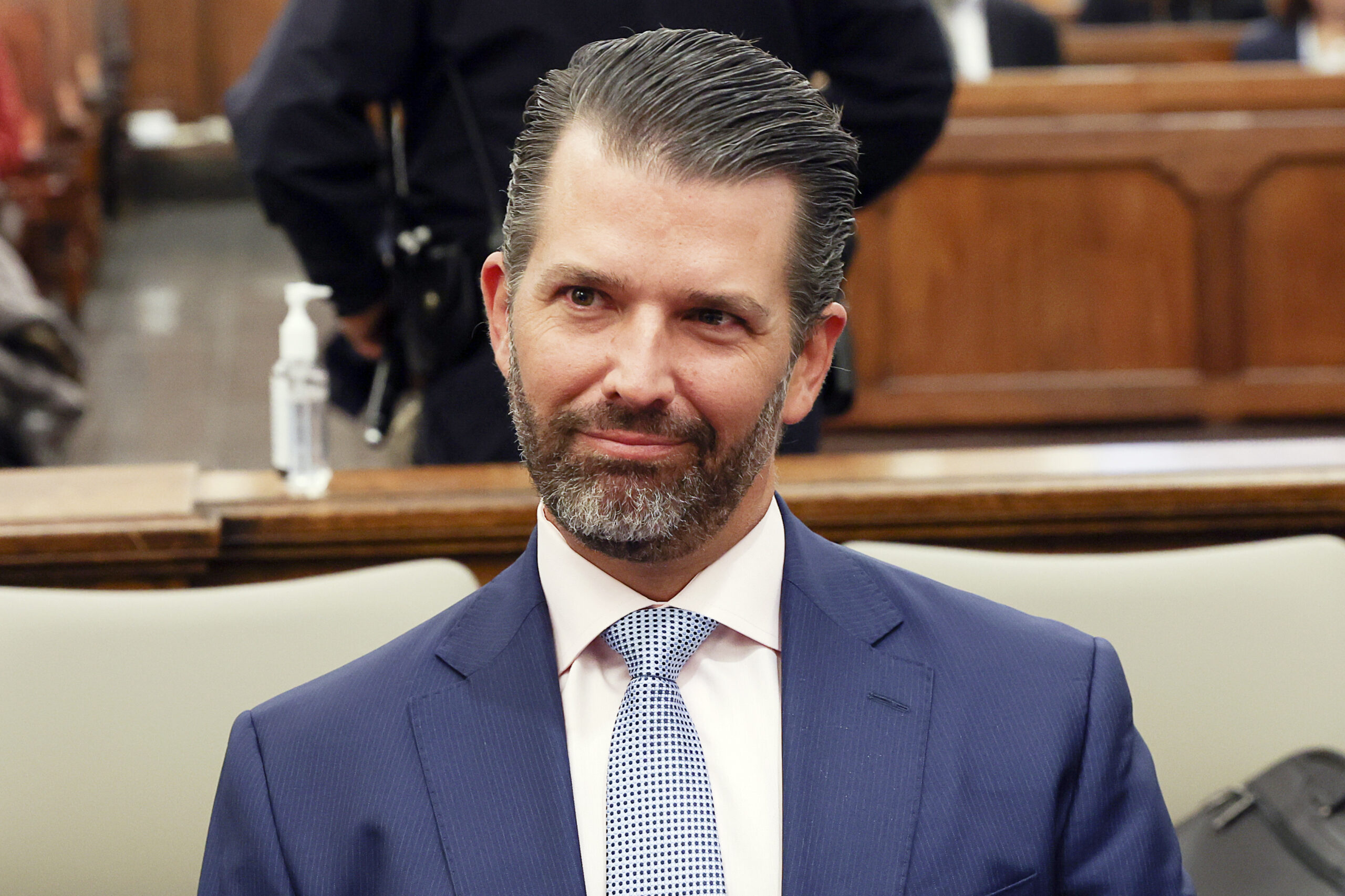 Donald Trump Jr. tells courtroom sketch artist to ‘make me look sexy’