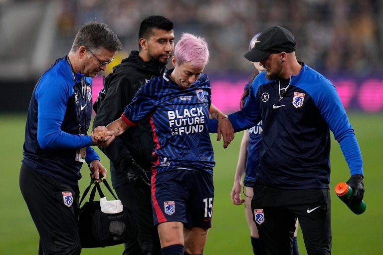 Megan Rapinoe claims to have suffered torn Achilles tendon