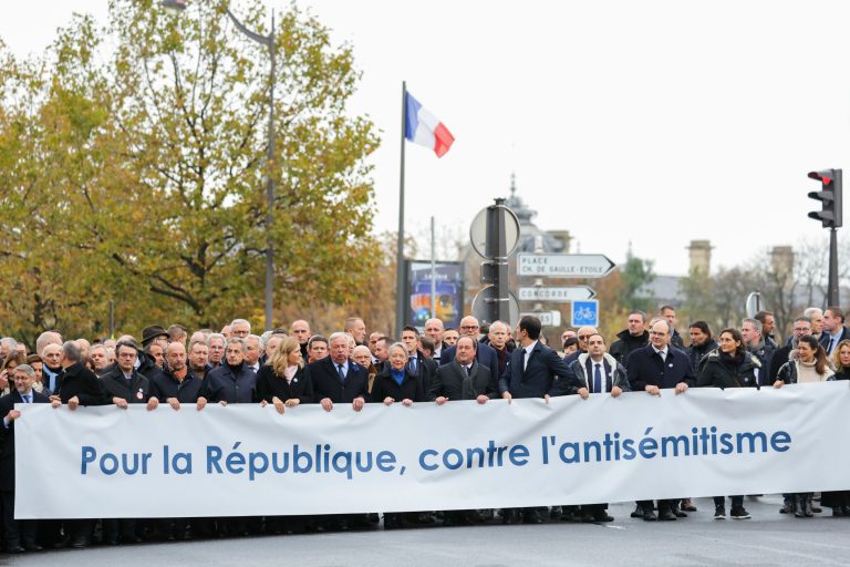 French prime minister leads March against antisemitism