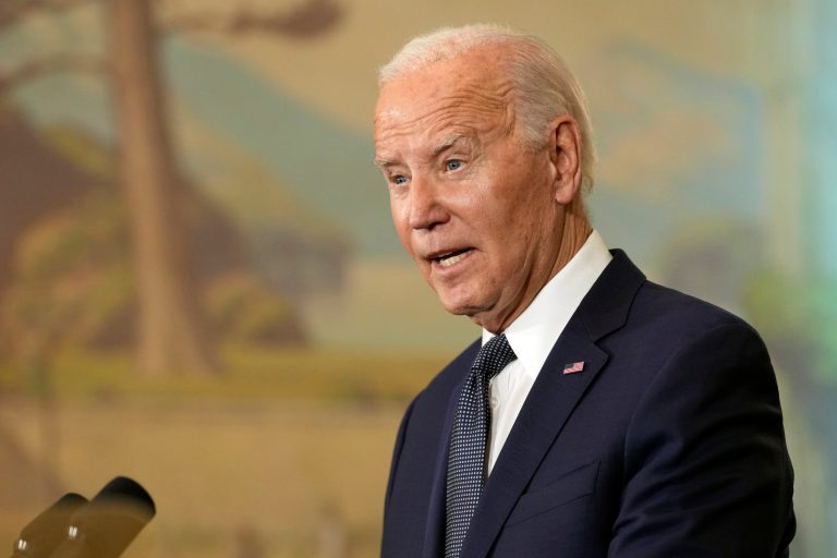 President Joe Biden speaks during a news conference Wednesday, Nov. 15, 2023, after his meeting with Chinese President Xi Jinping at the Filoli estate in Woodside, California, on the sidelines of the Asia-Pacific Economic Cooperative conference.